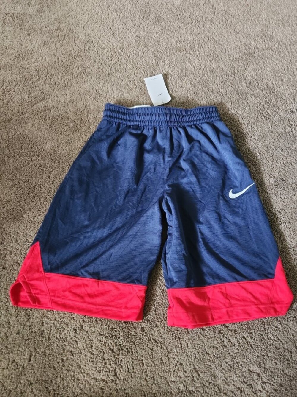 Nike Dri-FIT Icon 10 Basketball Shorts Men’s S Navy Red AJ3914-413 New
